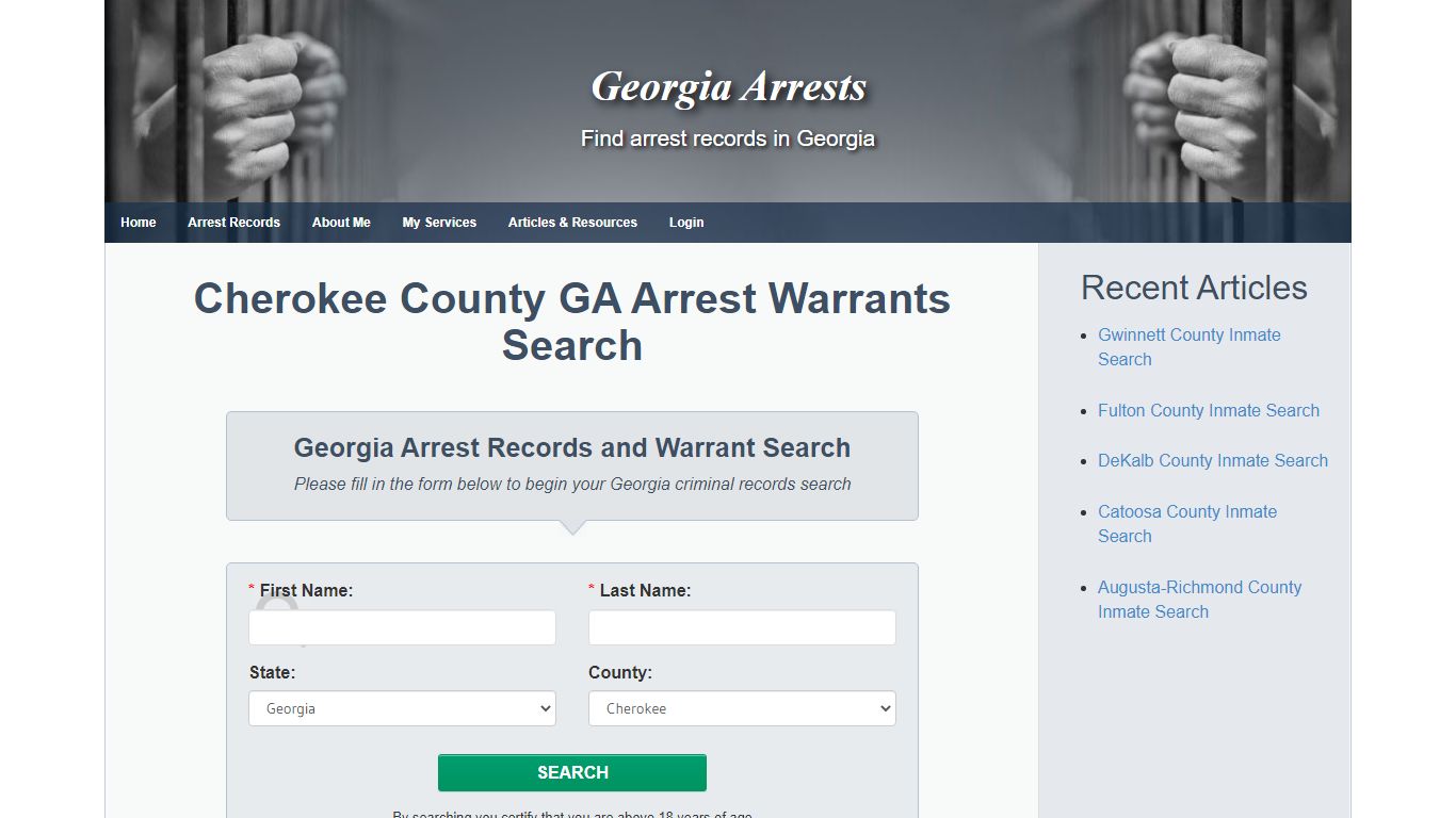 Cherokee County GA Arrest Warrants Search - Georgia Arrests