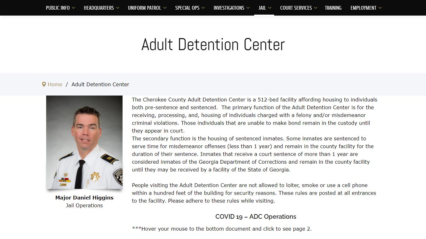 Adult Detention Center – Cherokee Sheriffs Office